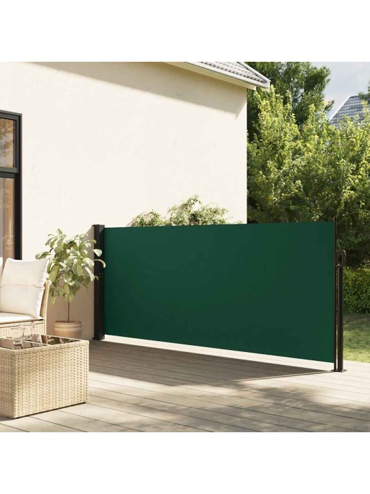 Sisäänvedettävä sivumarkiisi tummanvihreä 100x300 cm