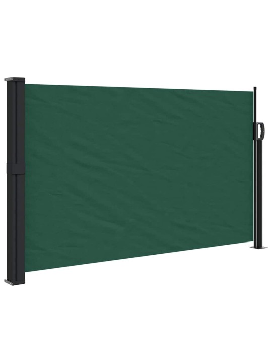 Sisäänvedettävä sivumarkiisi tummanvihreä 120x500 cm