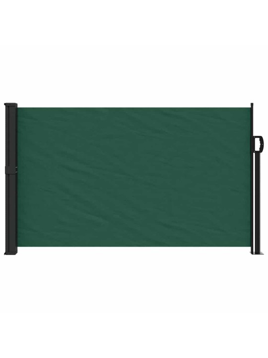 Sisäänvedettävä sivumarkiisi tummanvihreä 120x500 cm