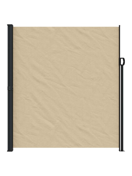 Sisäänvedettävä sivumarkiisi beige 220x500 cm