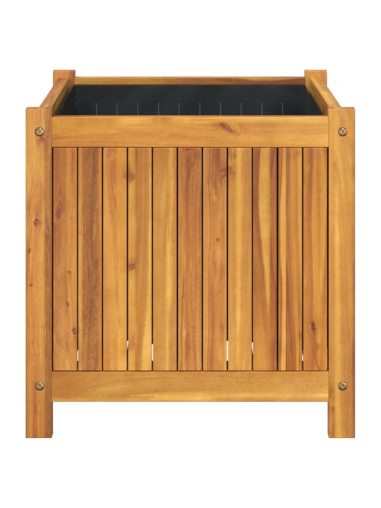 Ulkokukkalaatikko vuorella 50x50x50 cm täysi akasiapuu