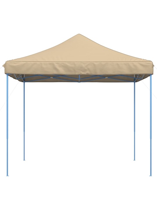 Taitettava pop-up juhlateltta beige 292x292x315 cm