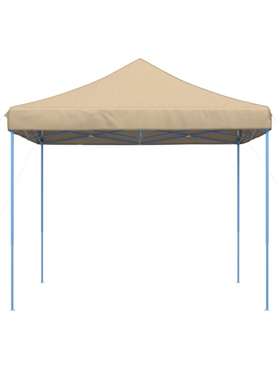 Taitettava pop-up juhlateltta beige 292x292x315 cm