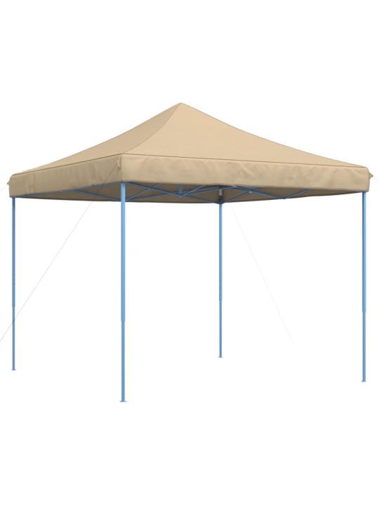 Taitettava pop-up juhlateltta beige 292x292x315 cm