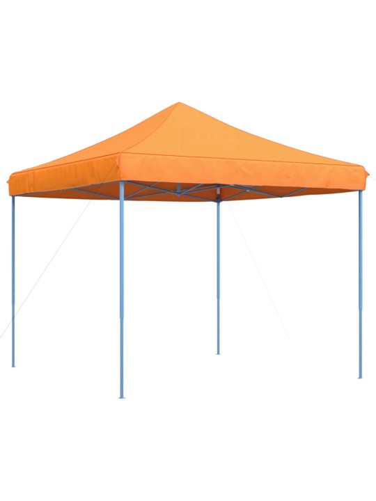 Taitettava pop-up juhlateltta oranssi 292x292x315 cm