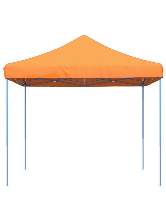 Taitettava pop-up juhlateltta oranssi 292x292x315 cm