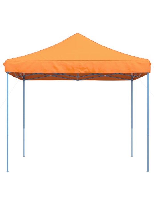 Taitettava pop-up juhlateltta oranssi 292x292x315 cm