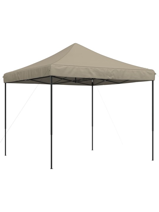 Taitettava pop-up juhlateltta taupe 292x292x315 cm