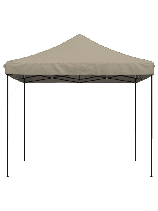 Taitettava pop-up juhlateltta taupe 292x292x315 cm