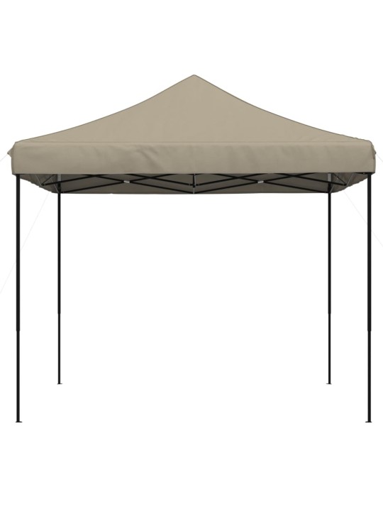 Taitettava pop-up juhlateltta taupe 292x292x315 cm