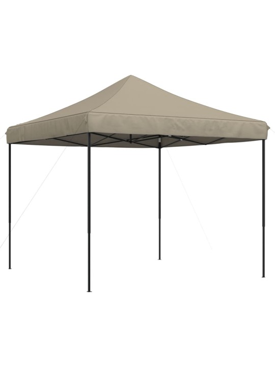 Taitettava pop-up juhlateltta taupe 292x292x315 cm