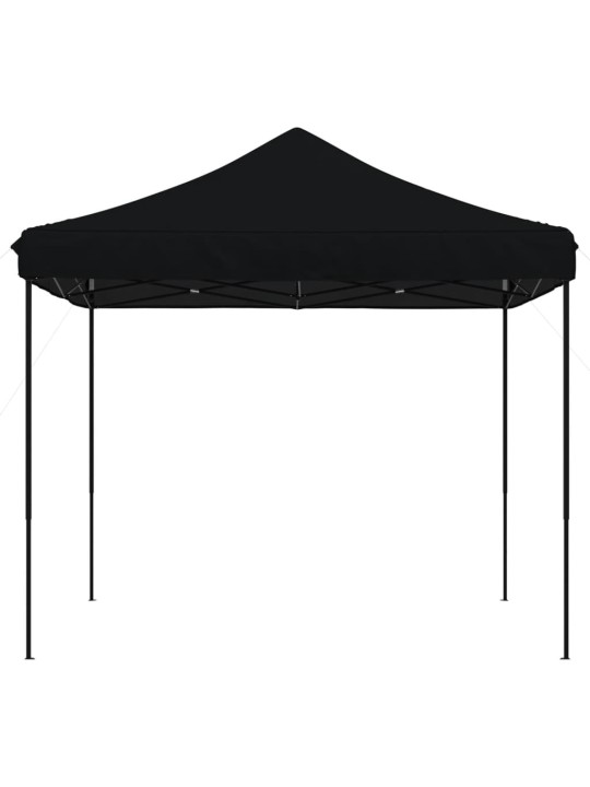 Taitettava pop-up juhlateltta musta 292x292x315 cm