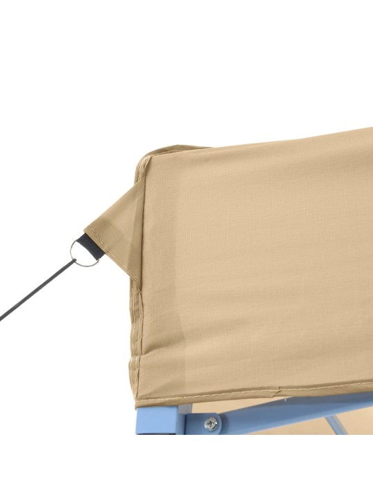 Taitettava pop-up juhlateltta beige 580x292x315 cm