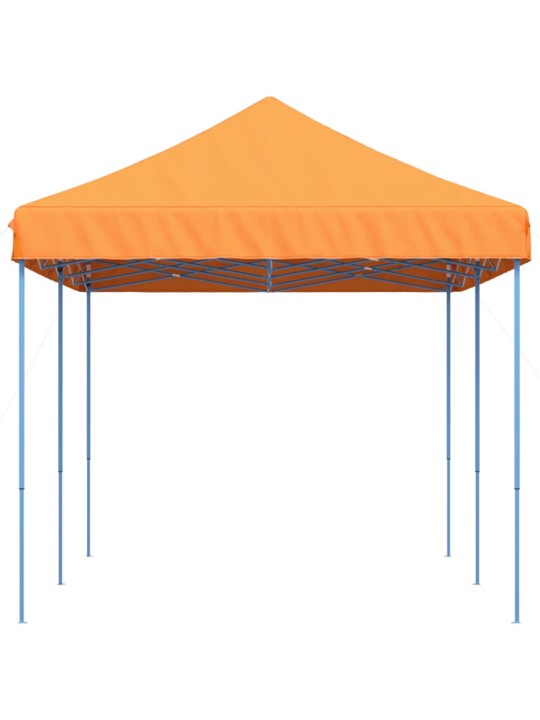 Taitettava pop-up juhlateltta oranssi 580x292x315 cm