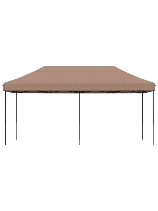 Taitettava pop-up juhlateltta ruskea 580x292x315 cm