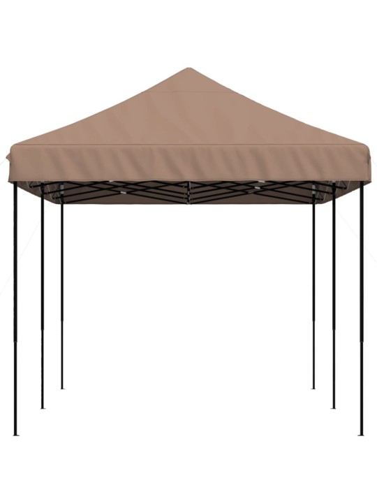 Taitettava pop-up juhlateltta ruskea 580x292x315 cm