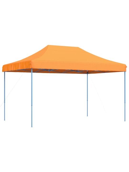 Taitettava pop-up juhlateltta oranssi 440x292x315 cm