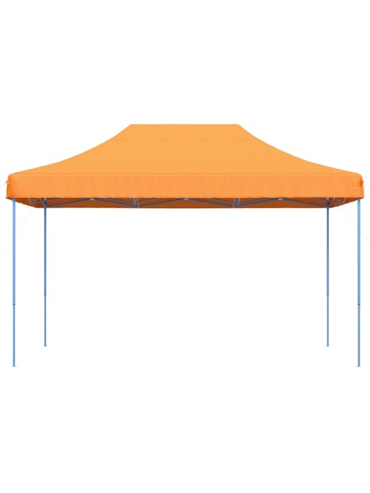 Taitettava pop-up juhlateltta oranssi 440x292x315 cm