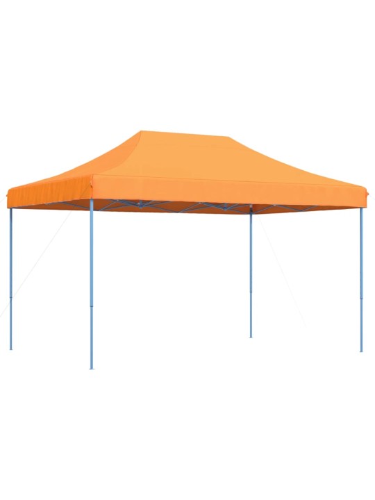 Taitettava pop-up juhlateltta oranssi 440x292x315 cm