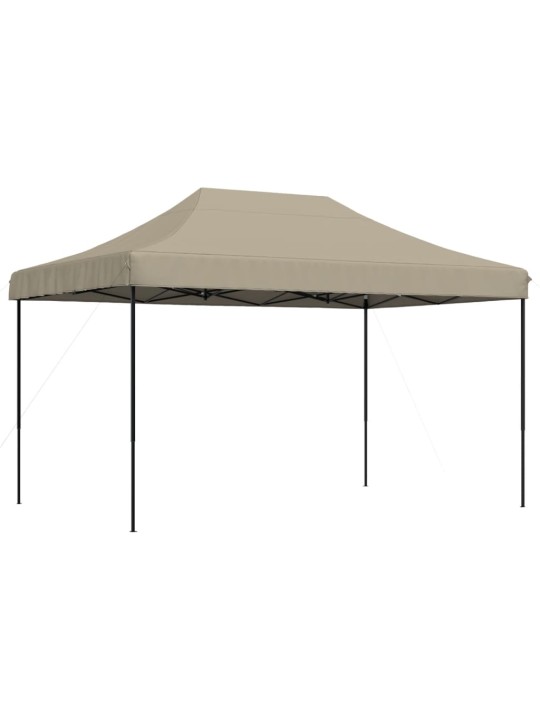 Taitettava pop-up juhlateltta taupe 440x292x315 cm