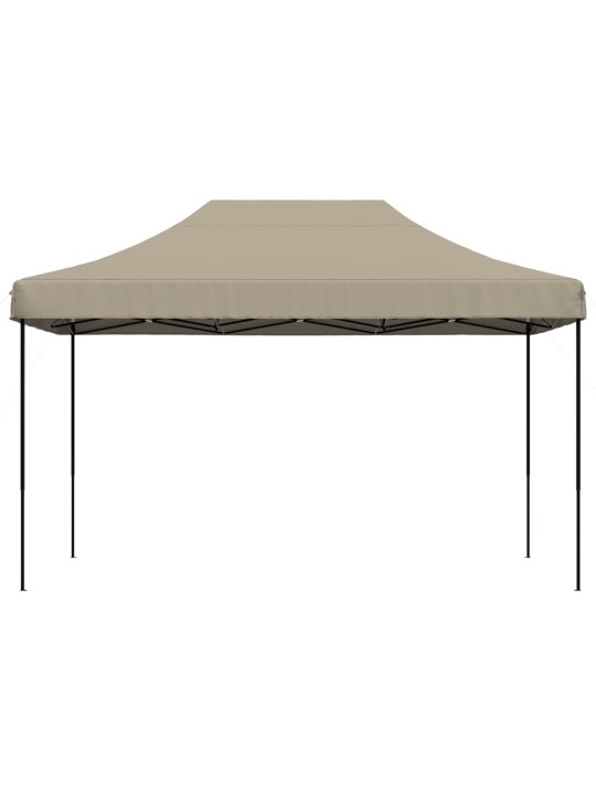 Taitettava pop-up juhlateltta taupe 440x292x315 cm