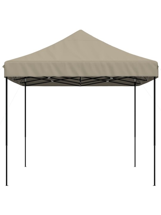 Taitettava pop-up juhlateltta taupe 440x292x315 cm