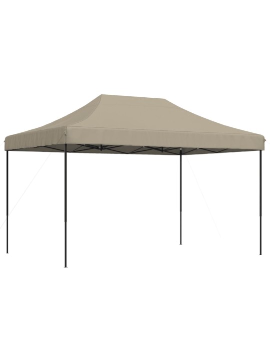 Taitettava pop-up juhlateltta taupe 440x292x315 cm