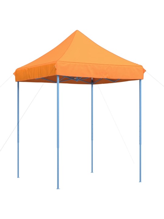 Taitettava pop-up juhlateltta oranssi 200x200x306 cm