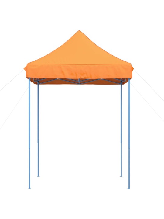 Taitettava pop-up juhlateltta oranssi 200x200x306 cm