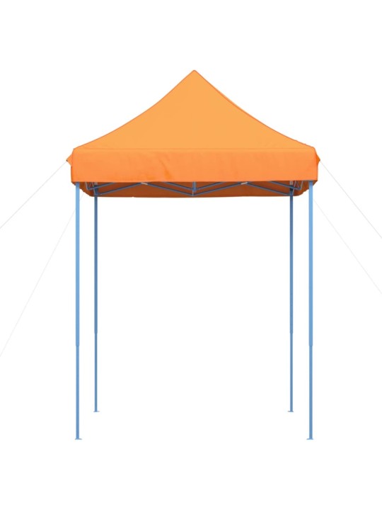 Taitettava pop-up juhlateltta oranssi 200x200x306 cm