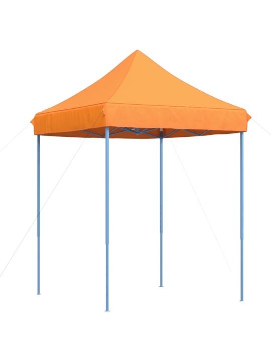 Taitettava pop-up juhlateltta oranssi 200x200x306 cm