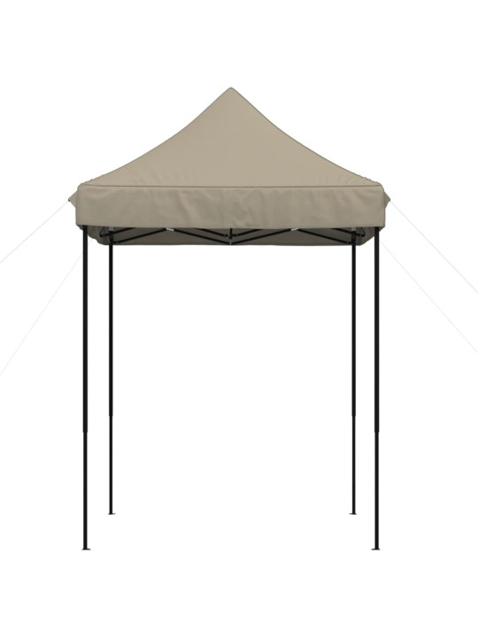 Taitettava pop-up juhlateltta taupe 200x200x306 cm