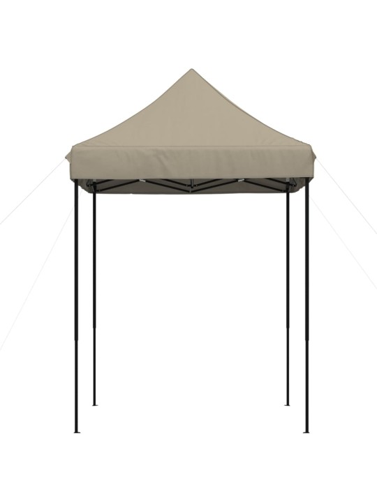 Taitettava pop-up juhlateltta taupe 200x200x306 cm