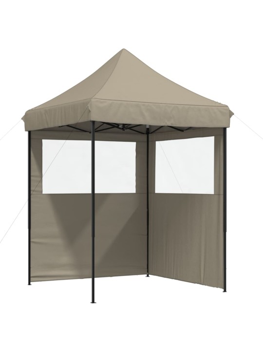 Taitettava pop-up juhlateltta 2 sivuseinällä taupe