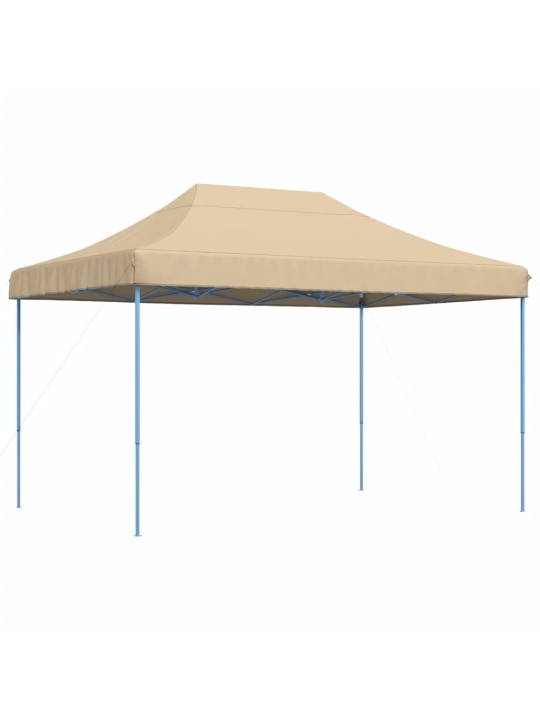 Taitettava pop-up juhlateltta beige 410x279x315 cm