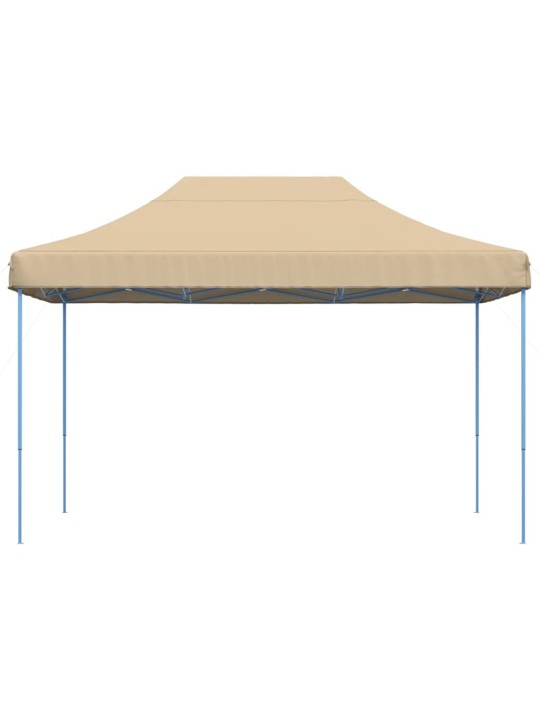 Taitettava pop-up juhlateltta beige 410x279x315 cm