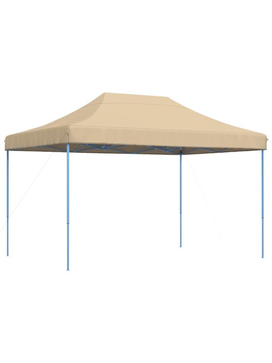 Taitettava pop-up juhlateltta beige 410x279x315 cm