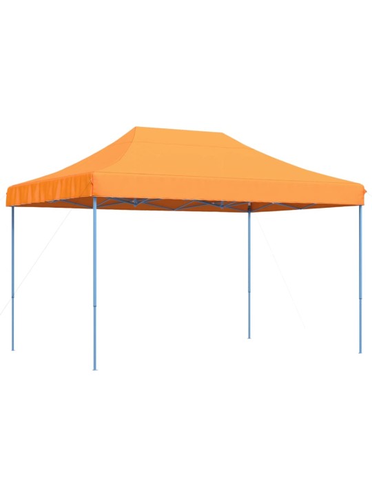 Taitettava pop-up juhlateltta oranssi 410x279x315 cm