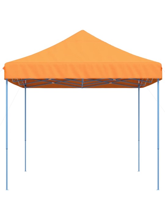 Taitettava pop-up juhlateltta oranssi 410x279x315 cm