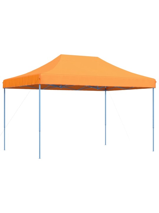 Taitettava pop-up juhlateltta oranssi 410x279x315 cm