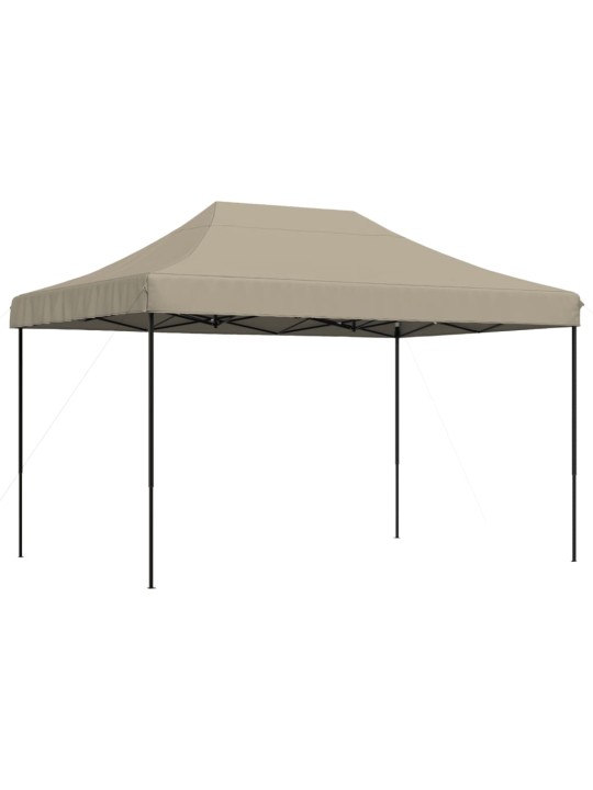 Taitettava pop-up juhlateltta taupe 410x279x315 cm