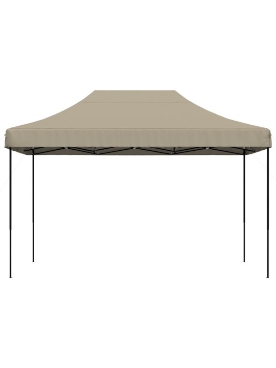 Taitettava pop-up juhlateltta taupe 410x279x315 cm