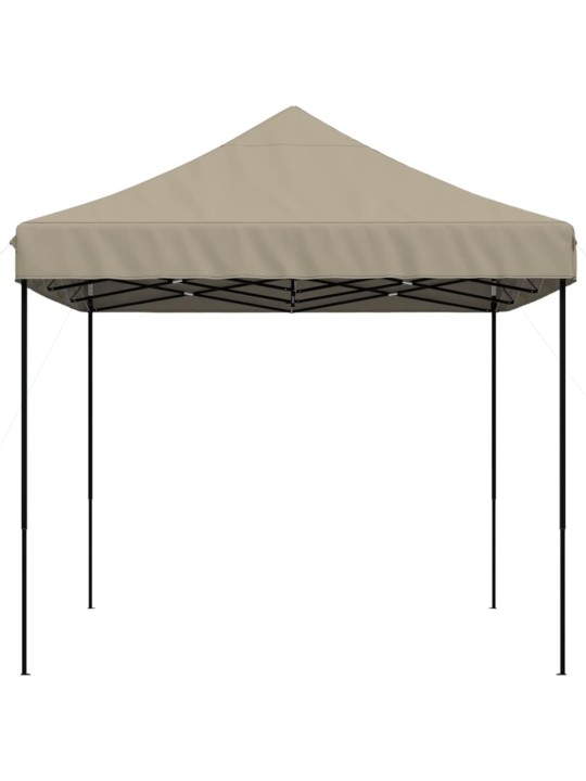 Taitettava pop-up juhlateltta taupe 410x279x315 cm