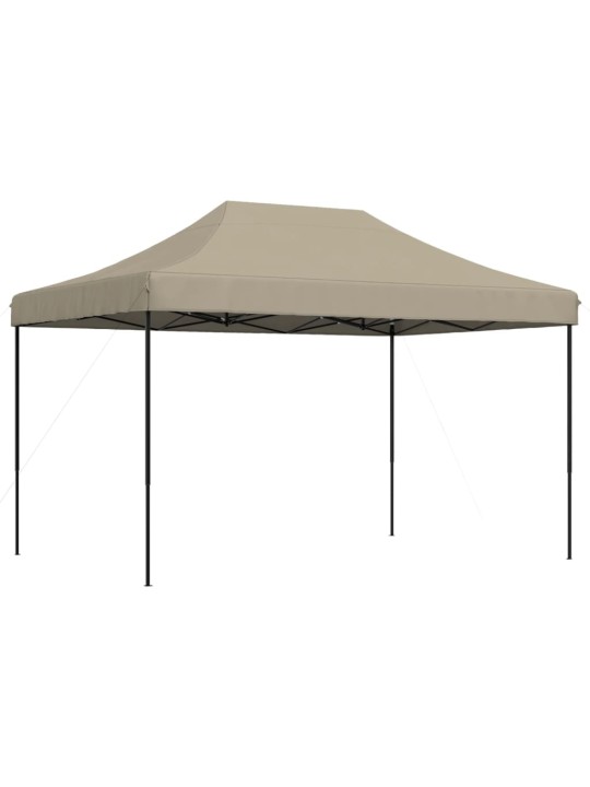 Taitettava pop-up juhlateltta taupe 410x279x315 cm