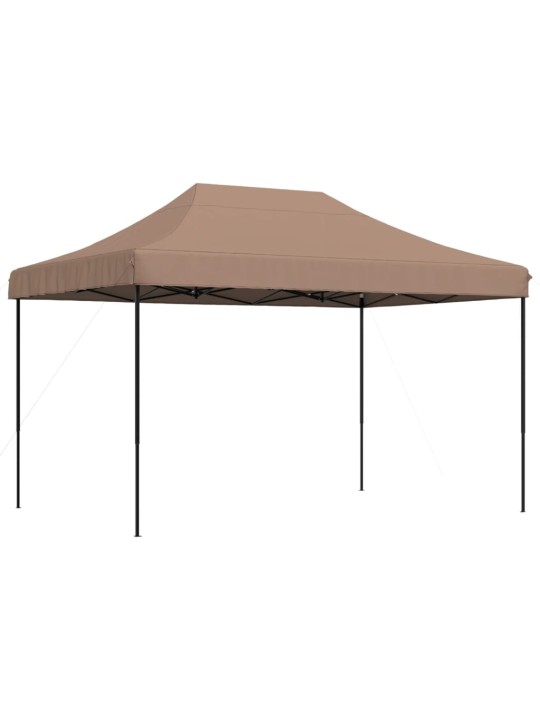 Taitettava pop-up juhlateltta ruskea 410x279x315 cm