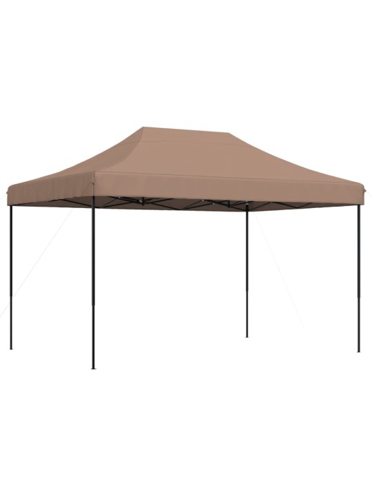 Taitettava pop-up juhlateltta ruskea 410x279x315 cm