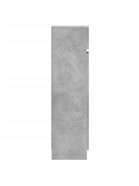 Kenkäkaappi betoninharmaa 100,5x28x100 cm tekninen puu