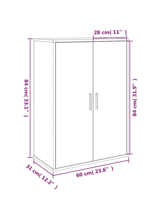 Senkki savutammi 60x31x84 cm tekninen puu