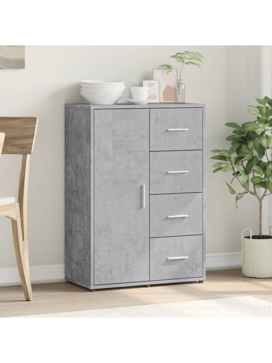 Senkki betoninharmaa 60x31x84 cm tekninen puu