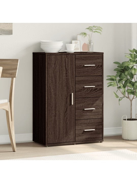 Senkki ruskea tammi 60x31x84 cm tekninen puu